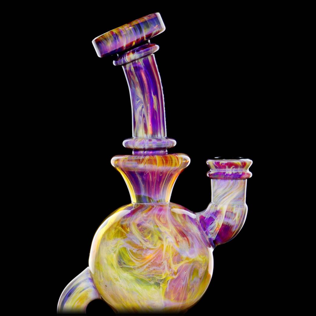 Amber Purple Micro Ball Rig - Mothership Glass | Official